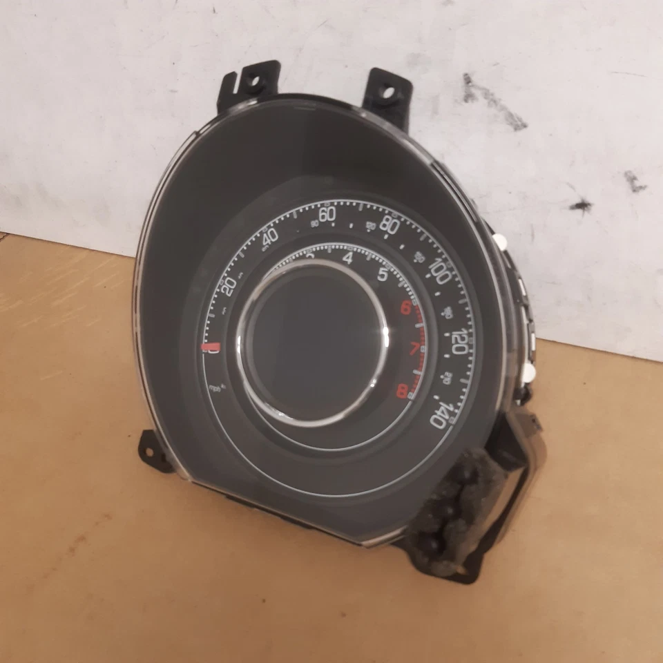 2008 FIAT 500 PETROL MANUAL SPEEDOMETER SPEEDO CLOCKS 735471904 (UP) - Image 3 of 4