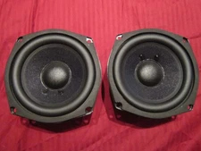 5.25" Woofer Speakers PAIR 5-1/4" 8ohm five inch Pin Cushion Replacement NEW