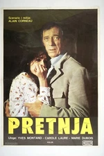 LA MENACE / THE THREAT Original exYU movie poster 1977 YVES MONTAND CAROLE LAURE