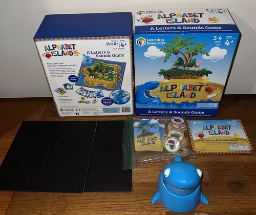 Learning Resources Alphabet Island Game Ages 4+ Ast 5022 COMPLETE!
