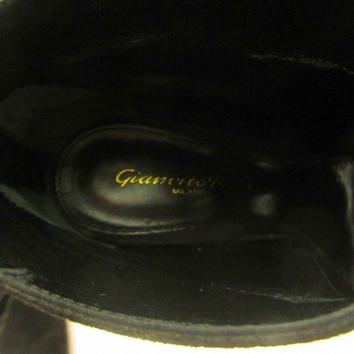 Gianvito Rossi Short Boots Black Suede Back Zip Women's Size EU 38 US 8 Used - Picture 6 of 7