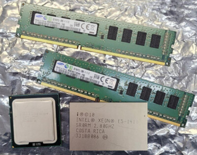 Server CPU/RAM Bundle intel XEON E5-1410 2,8 GHz 4 Kerne + 4 GB Samsung DDR3 ECC