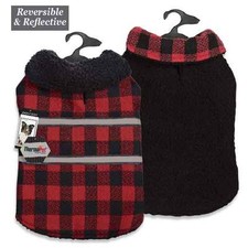 Dog Thermal Plaid Blanket Coat Jacket Reversible Winter Zack  Zoey Pet Coats