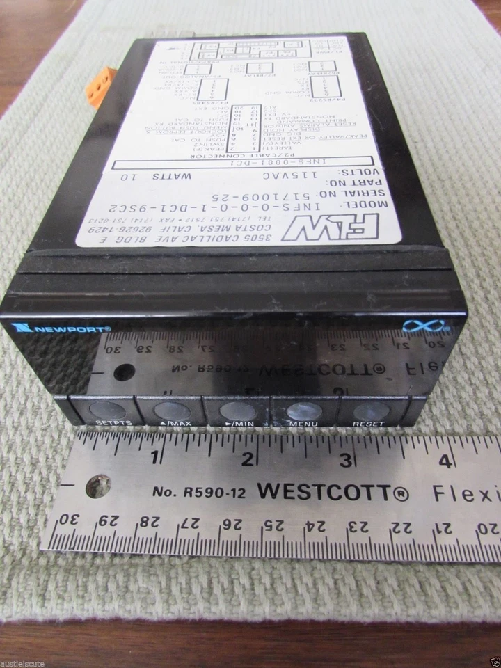 Newport INFS0011-DC1 9SC2 Digital Meter Panel Analog Output Process Strain FLW - Image 2 of 4