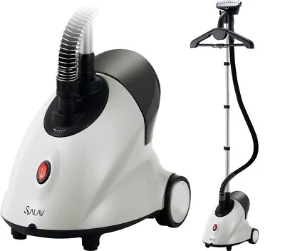 Salav GS18-Refurbished Standing Garment Steamer Roll Wheels 1.8L Adjustable Pole
