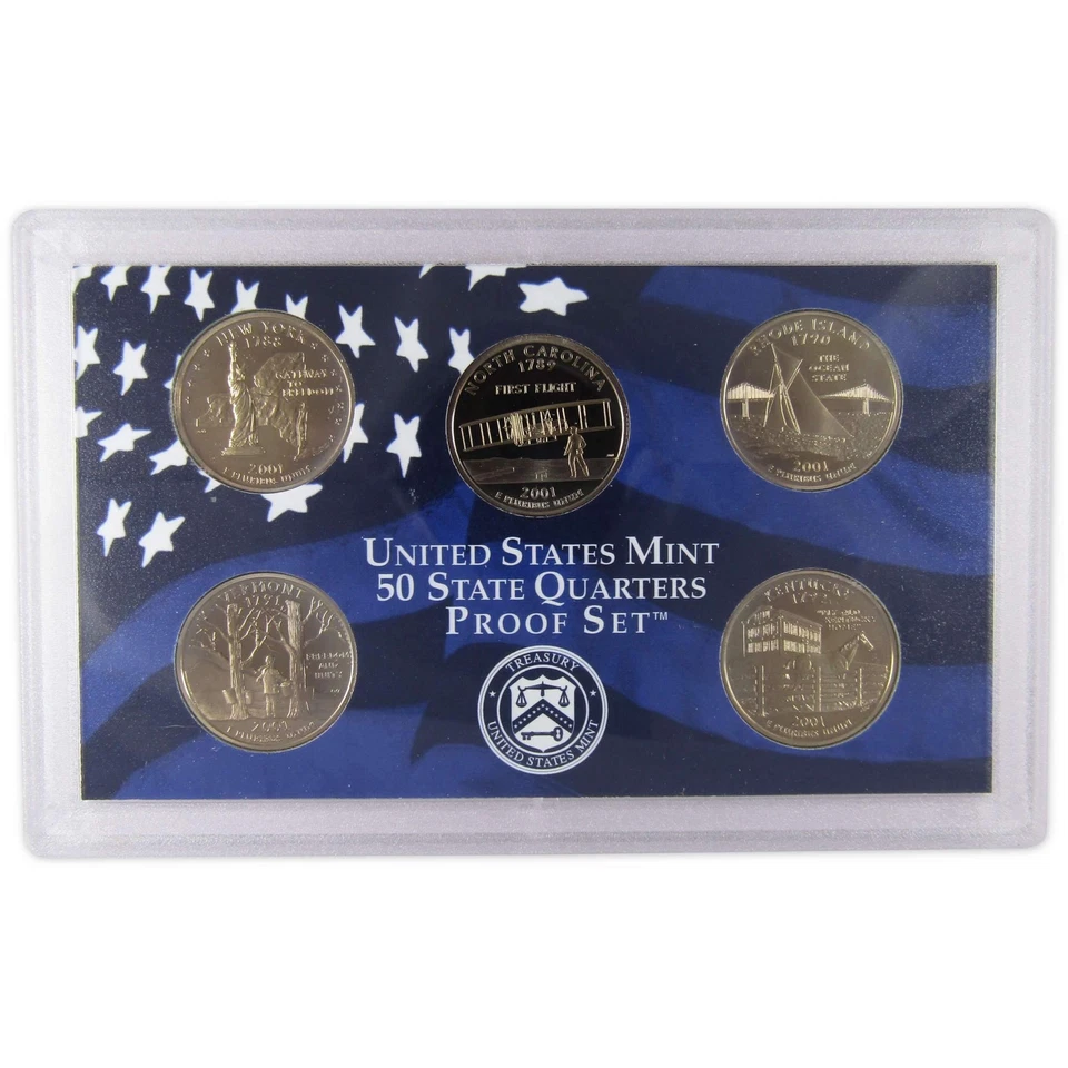 2001 Clad Proof Set U.S. Mint Original Government Packaging OGP COA - Image 4 of 4