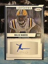2024 Sage Artistry Malik Nabers Autograph #ART-MN - EX