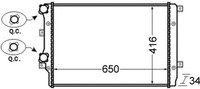 Mahle KüHler WasserküHler Passend FüR VW Golf V Audi A3 1K1 5K1 5M1 521 1T1 1T2