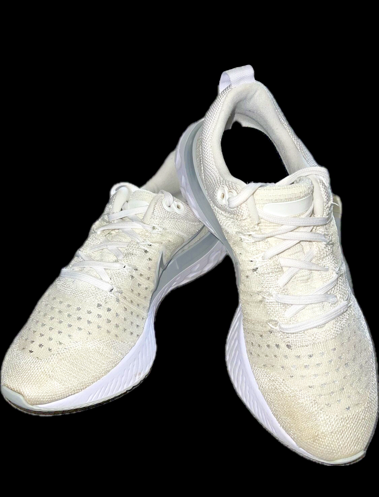 Nike React Infinity Run Flyknit 2 White Silver - Size 7
