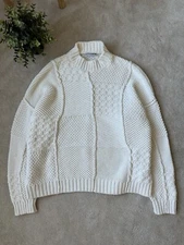 JW Anderson SS20 Cotton Patch Work Heavyweight Knitted Sweater Men’s XL