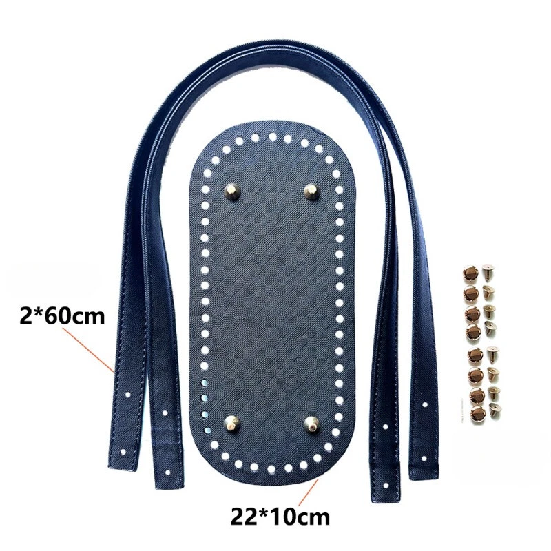 DIY 60cm PU Leather Bag Strap for Woven bag Handmade for Women's bag Accessories - Image 3 of 4