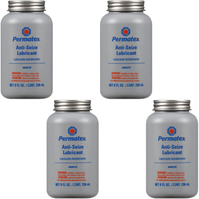 Permatex 80078 Anti-Seize Lubricant Set with Brush Top Bottle 32oz (4 x 8oz)