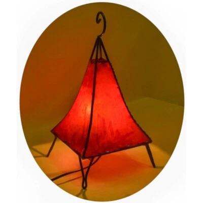 Orientalische Marokkanische Stehlampe Leder Lampe Hennalampe Lederleuchte  - Bild 1 von 4