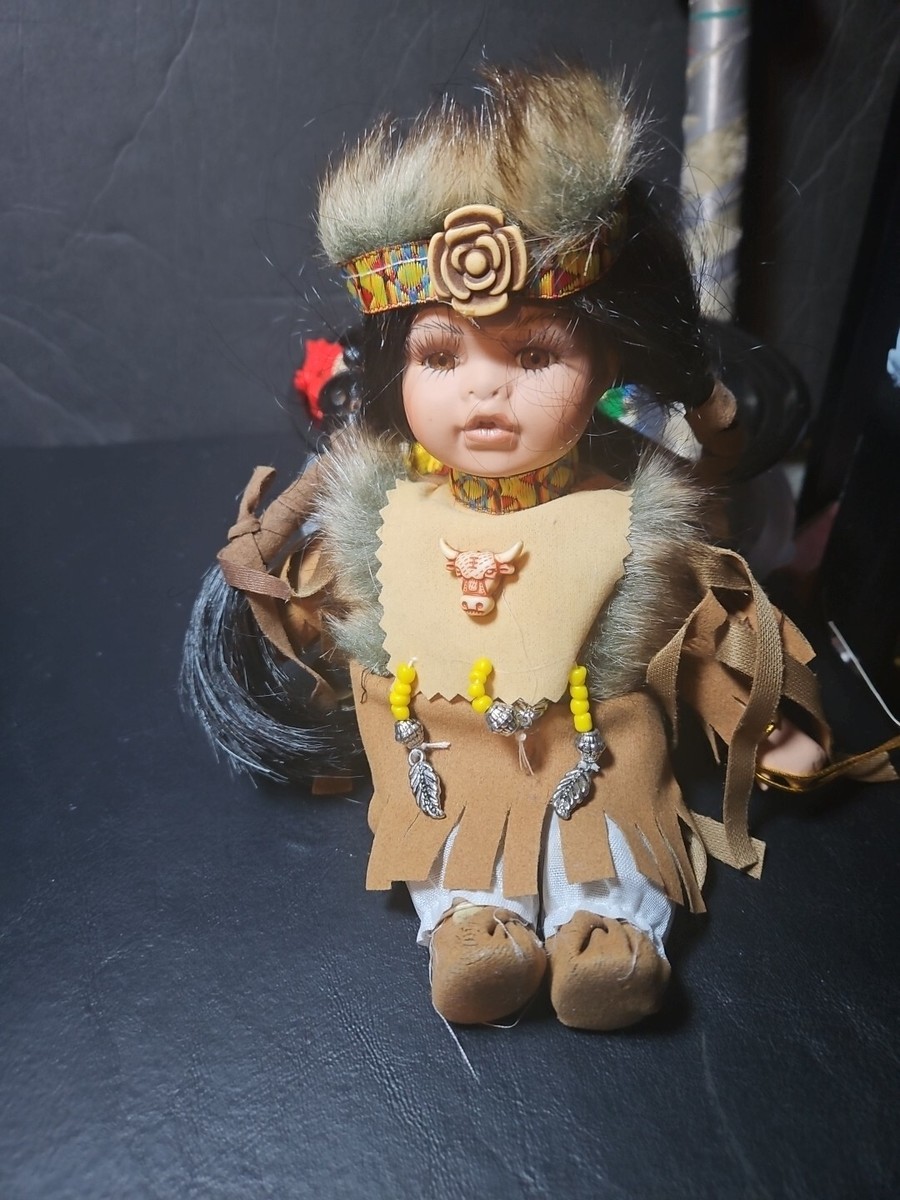Kinnex Native American Porcelain Doll 