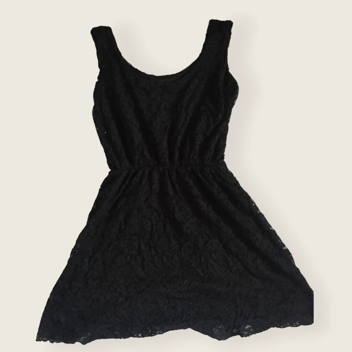 Lacy black cheap dress