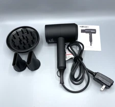 Ionic Professional Salon Hair Dryer 1800W 2 Speed 3 Heating Black