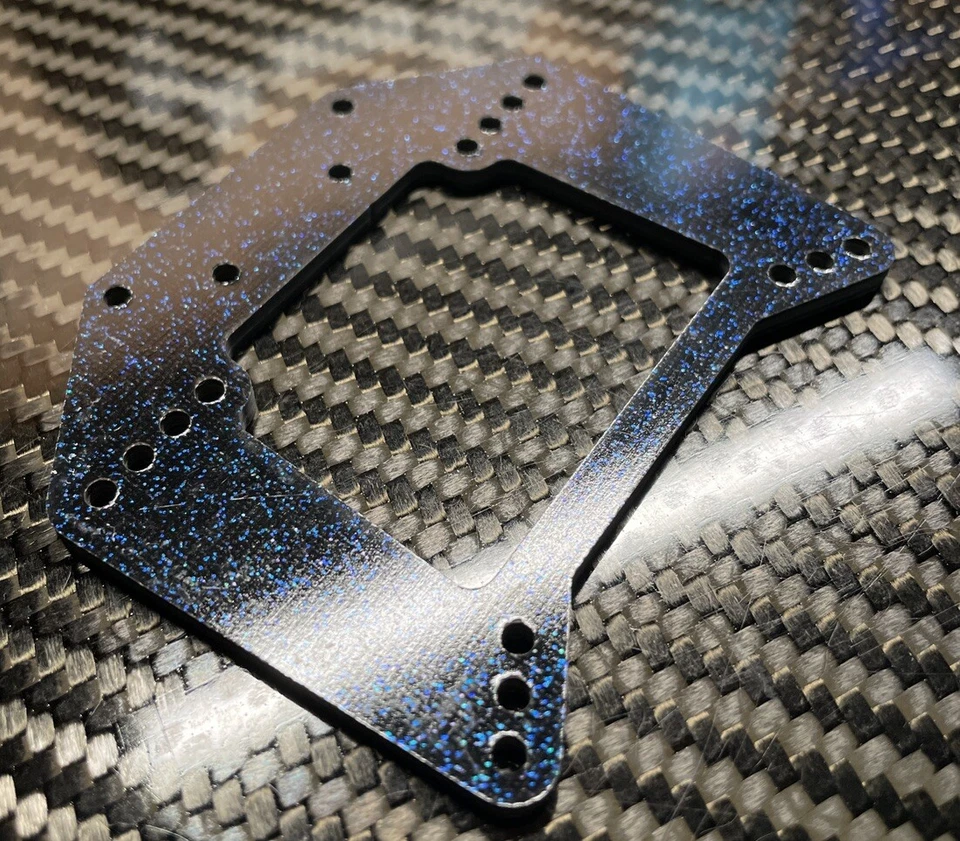 Trinity RC XX-CR Graphite Blue Metallic Shock Tower Team Losi New Vintage - Image 2 of 4