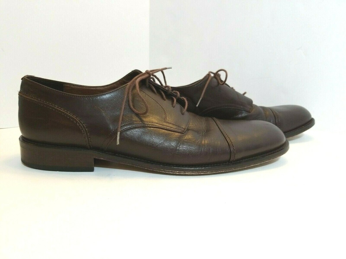 Brassboot men oxford brown leather shoes, leather lining, 13 Brass Boot Crimson Chromexcel main image 3