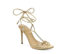 Sam Edelman Safiya Strappy High Heel Sandals Gold/Silver Size 10 240148