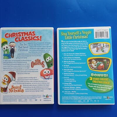 VeggieTales DVD's Christmas Sing-Along Songs & The Ultimate