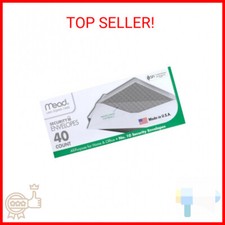 Mead 10 Envelopes, Security Printed Lining for Privacy, Gummed Closure, All-Pur