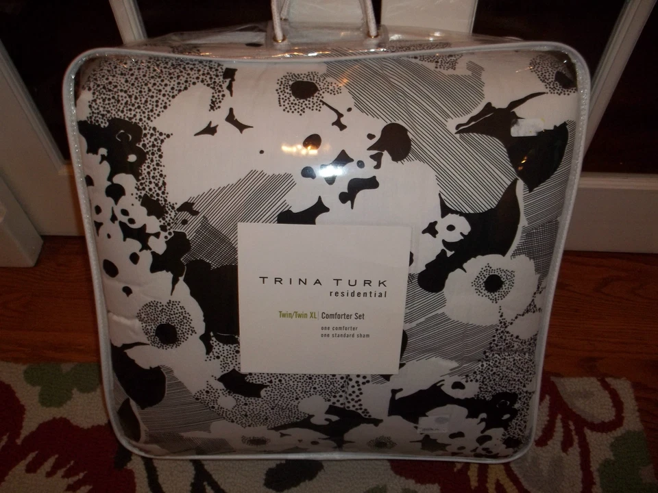 Nuevo en Paquete Juego de Edredón Trina Turk Sofisticado Floral Doble/Doble XL Foto 2 de 3