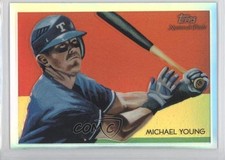 2010 Topps Chrome National Chicle Refractor /499 Michael Young by Paul Lempa 5o5