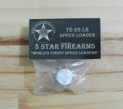 5 STAR FIREARMS Aluminum Speedloader: Taurus 942, Charter Arms Pathfinder .22 LR: T8-22 LR
