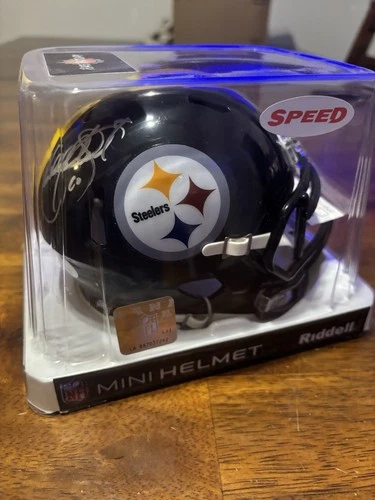 Pittsburgh Steelers Autographed Speed Mini Helmet JSA cert kordell Stewart