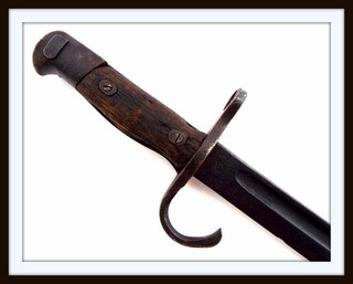 ANTIQUE WW I WW II JAPANESE ARMY SWORD BAYONET NO SCABBARD MARKED BLADE.