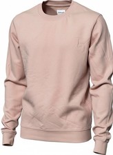 NWT Men's Pink French Terry Crewneck Pullover Sweatshirt Medium-Goodfellow Co
