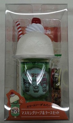 Sanrio Cream Soda-like Masking Tape & Case Set Cafe Sanrio 2nd Store
