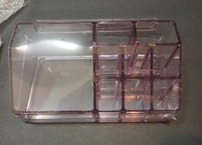 Sorbus Makeup Organizer With Mirror Purple Acrylic Cosmetic Storage Holder New