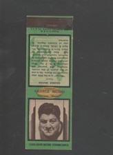 1937 Diamond NFL Football Matchcover #15 George Musso-Chicago Bears Near Mint