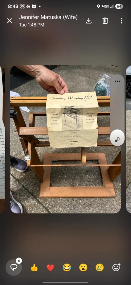 telar de tejido antiguo Foto 3 de 4