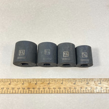 Kobalt Impact Socket Lot 4 Pc 1/2 Drive SAE 6...
