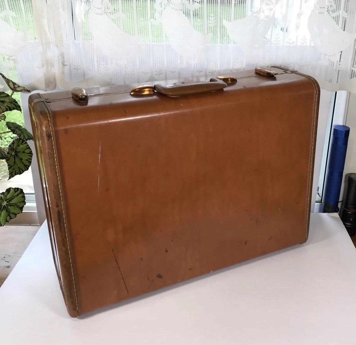 Vintage Samsonite Leather Suitcase for sale | eBay