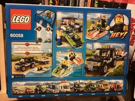 Lego City Prisoner Transport 60043 And SUV With Watercraft 60058 New In Box