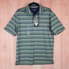 Walter Hagen Perfect 11 Gradient Micro Mens Polo Shirt Small Green Ombre Washed