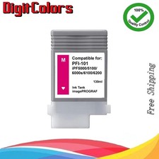 PFI-101 Magenta Ink Cartridge Tank Fit Canon IPF 5000 IPF 6000s 5100 6100 6200
