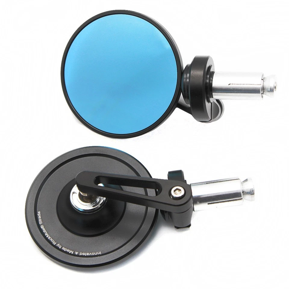 Handlebar Convex Rear View Mirrors Bar End For FZ07 FZ09 FZ10 FZ8 FZ6N FZ1N FZ16 - Image 3 of 4