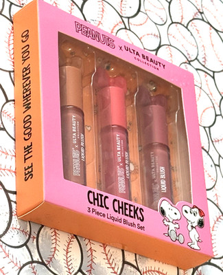 Ulta Beauty Collection Peanuts CHIC CHEEKS 3 Piece Liquid Blush Set *LIMITED ED.