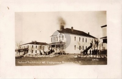 Cheyenne Indian Agency S Dakota c1910 School RPPC Photo Postcard COPY