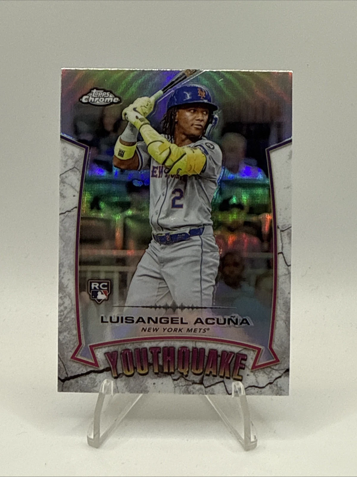 2025 Topps Chrome Luisangel Acuna YouthQuake RC #YQ-32 Mets