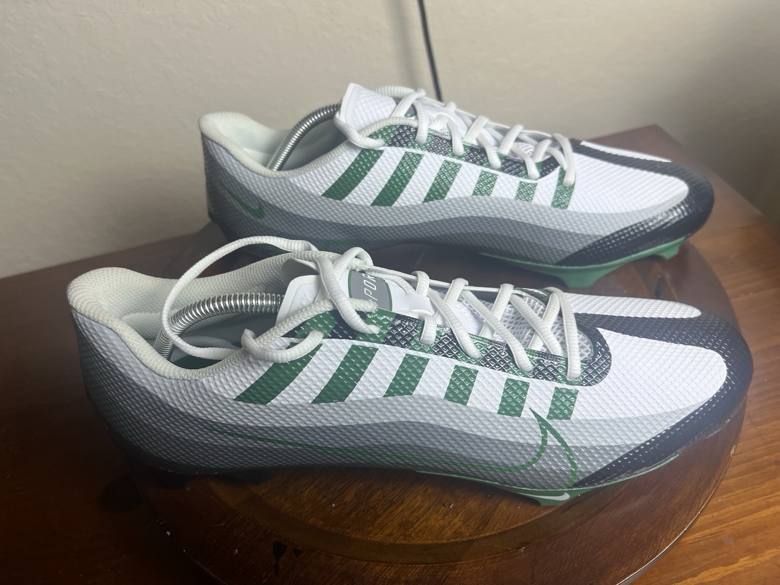 Nike Vapor Edge Speed 350 Black Pine Green Football Cleats Size 16 DV0780-004 thumbnail 2