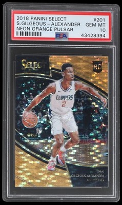 2018-19 Panini Select Shai Gilgeous-alexander #201 PSA 10 RC 2/13 Basketball