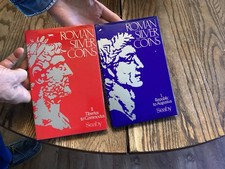 Lot Of 2 Roman Silver Coins I & II Tiberius Commodus Republic Augustus