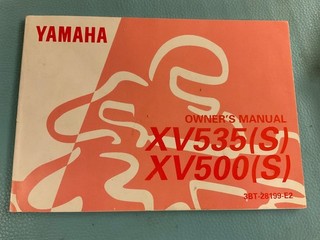 Yamaha owners manual XV535(s) XV500(S) used