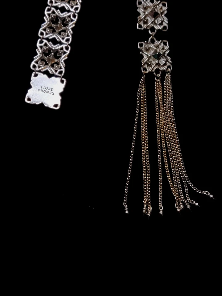 Kendra Scott Heidi Gold Tone Filigree Choker Necklace MSRP $124 Prom Wedding - Image 4 of 4