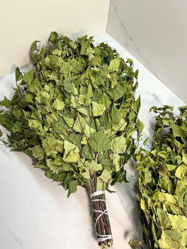 12 Birch brooms NEW SEASON 2025 sauna banya venik Eiche whisks eco Ukrainian - Image 3 of 4